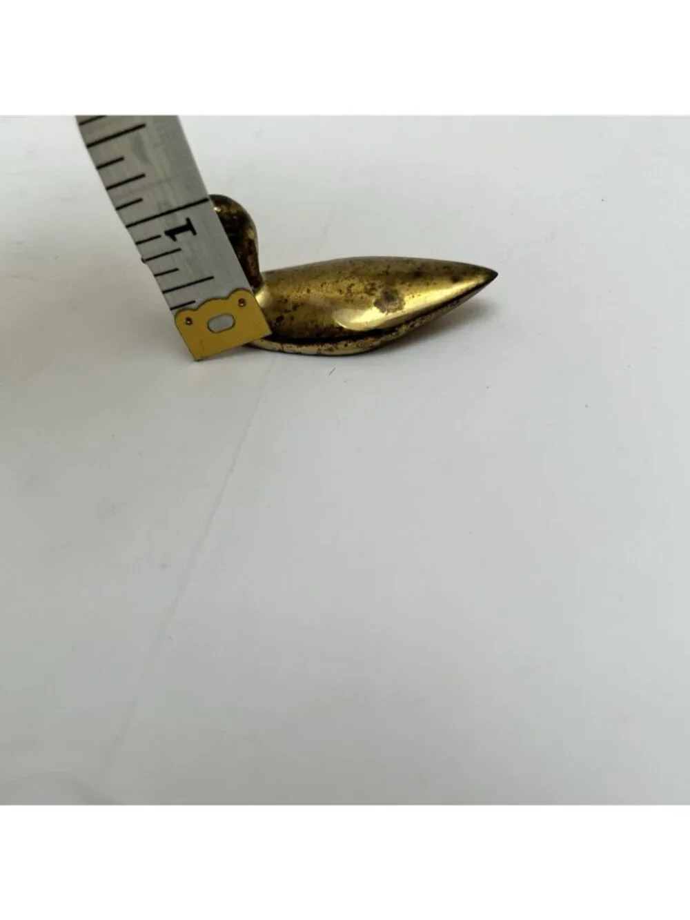 Vintage Solid Brass Mini Duck MCM Mid Century Modern Figurine Minimalist Decor